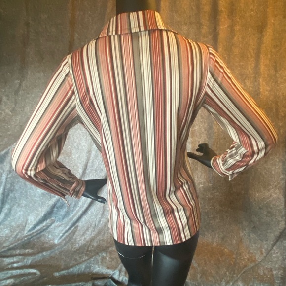 Mr. Stan Stripped Button Down Top - Picture 3 of 6